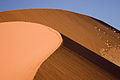 Namib Çölü'nde kumullar; Namibya.