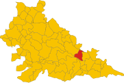 Localització de Sustinente a la província de Màntua
