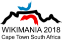 The logo of Wikimania 2018