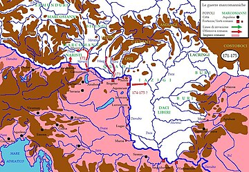 171년-175년간 도나우강 너머 벌어진 로마의 반격