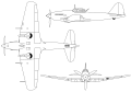 Dreiseitenansicht Iljuschin Il-10