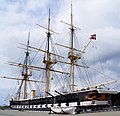 Dánská šroubová fregata Jylland byla zachována jako muzejní loď