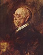 1889年の宰相オットー・フォン・ビスマルク侯爵を描いた肖像画