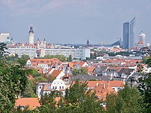 Поглед на центарот на Лајпциг