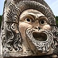 Theatrical mask, part of the architectural decoration