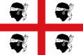 Bandiera dei quattro mori, identificativa della comunità sarda dal XIII° secolo.