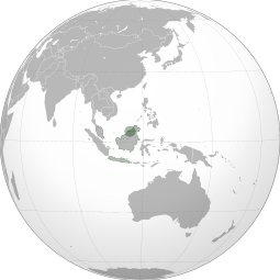 Localização de Estado de Brunei
