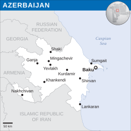 Azerbaigian - Mappa