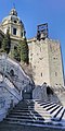 Ohranjeni osmerokotni stolp gradu Matagrifone iz 11. stoletja in svetišče Cristo Re