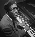 Image 2 Thelonious Monk Photograph credit: William P. Gottlieb; restored by Adam Cuerden Thelonious Monk (October 10, 1917 – February 17, 1982) was an American jazz pianist and composer, and the second-most-recorded jazz composer after Duke Ellington. He had a unique improvisational style and famously remarked, "The piano ain't got no wrong notes". He made numerous contributions to the standard jazz repertoire, including "'Round Midnight", and a wide range of other compositions. He was renowned for a distinctive dress style, which included suits, hats, and sunglasses. He had disappeared from the scene by the mid-1970s and made only a few appearances during the final decade of his life. This 1947 photograph of Monk was taken by the American photographer William P. Gottlieb in Minton's Playhouse, a jazz club in New York. More selected pictures
