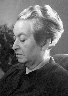 Gabriela Mistral, fotograferad av Anna Riwkin-Brick 1945.