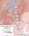 Map of the Retreat from the Changjin (Chosin) Reservoir.