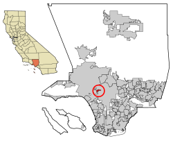 West Hollywood na mapě