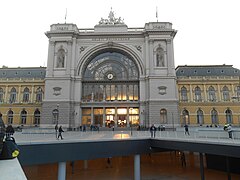 A Keleti pályaudvar és az átépített aluljáró 2014. április 3-án