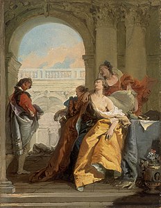 La Mort de Sophonisbe, vers 1760, Giambattista Tiepolo, musée Thyssen-Bornemisza, Madrid[4].
