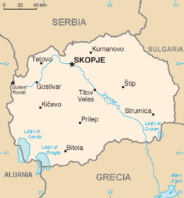 Macedonia del Nord - Mappa