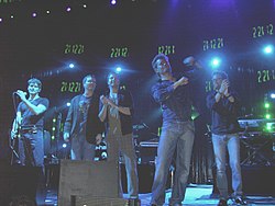 a-ha на виступі в Кельні, 20 жовтня 2005 року
