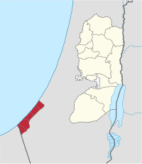 ガザ地区の位置