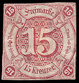 Briefmarke der Thurn-und-Taxis-Post 1859