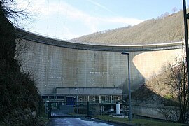 Le barrage d'Esch-sur-Sûre.