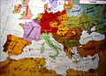 Этническая карта Европы в 1914 году.
