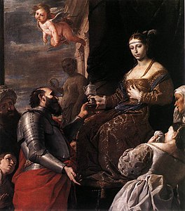 La Mort de Sophonisbe, 1670, Mattia Preti.