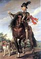 Kral III. Zygmunt'un Peter Paul Rubens tarafından çizilen at üzerindeki portresi.
