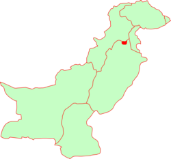 Location within Pakistan
