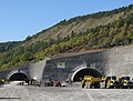Oostelijke ingang van de Jagsbergtunnel bij Jena-Göschwitz tijdens de bouw (2008)