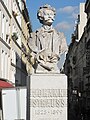 Buste de Johann Strauss sur la place du même nom dans le 10e à Paris.