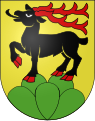 Cervo di nero, unghiato di rosso (Rebévelier, Svizzera)