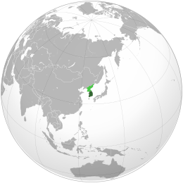 Corea del Sud - Localizzazione