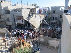 Destructions lors des bombardements israéliens de 2014.