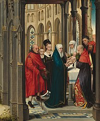 Hans Memling, Prikazanje Gospodinovo u Hramu, 1463.