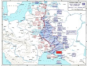 Mapa boje o Dněpr