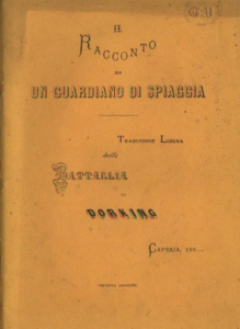 Un guardiano di spiaggia, una brochure panique del 1872 pubblicata anonima scritta da Carlo Rossi.
