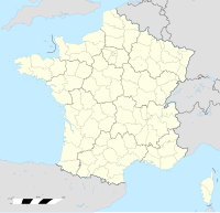 Grenoble op de kaart van Frankriek