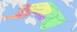 Chronological dispersal of Austronesian peoples across the Indo-Pacific[52]
