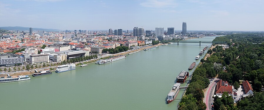 Bratislava and the river Danube