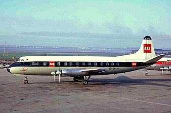 BEA Vickers Viscount modell 806, 1964