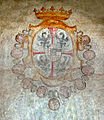 Gonzaga-Wappen am Turm in Gonzaga