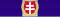 Membro di I Classe dell'Ordine della Doppia Croce Bianca (Slovacchia) - nastrino per uniforme ordinaria