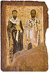 „Свети Василий Велики и Свети Николай“, 1045 – 1050 г., от „Света Богородица Перивлепта“