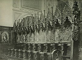 Gli stalli del coro gotico della cattedrale
