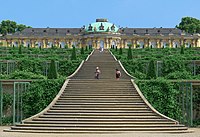 Die Sanssouci-kasteel in Potsdam