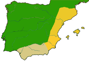 Batalla del Guadalquivir (206 aC) està situat en Península Ibèrica 195 aC