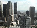 Vue sur le centre-ville de Los Angeles, depuis l'angle Ouest du 32 étage du 1100 Wilshire.