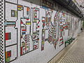 Mosaici di Eduardo Paolozzi sul binario nord della linea Northern