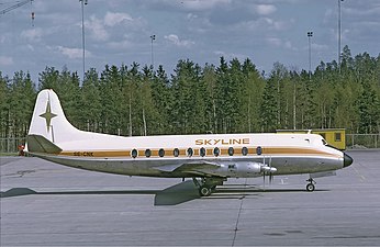 En Skyline Viscount, 1972