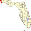 Localização do Condado de Escambia (Flórida)